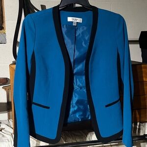 Jones Studio Women's Blue and Black Blazer